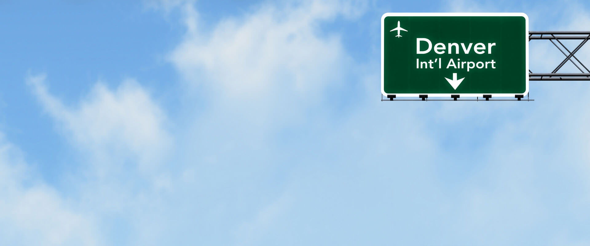 Denver Airport road sign