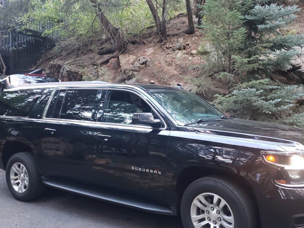black SUV Evergreen CO